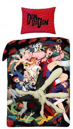 Dandadan dekbedovertrek 140 x 200 cm polyester - Rood - 140 x 200 cm - 100% Polyester