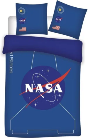 Nasa dekbedovertrek 140 x 200 cm Polyester - Zwart - 140 x 200 cm - 100% Polyester