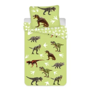 Jurassic World dekbedovertrek 100 x 135 cm groen - Multicolor - 100 x 135 cm - 100% katoen
