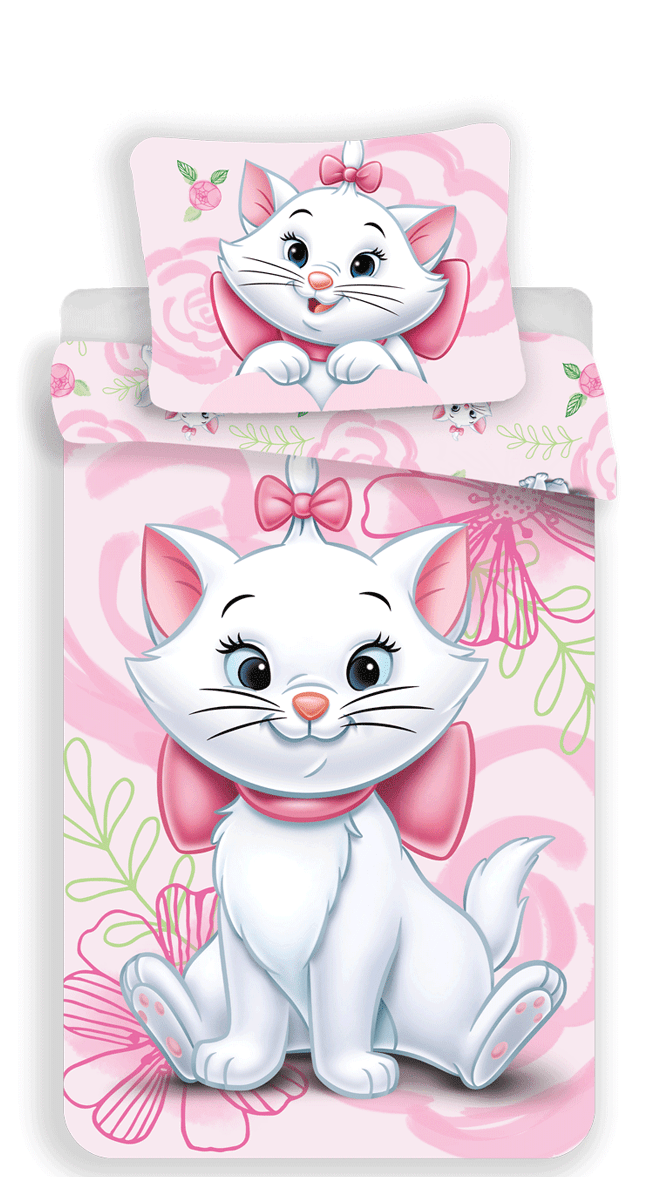 Disney AristoCats dekbedovertrek Roze - Roze - 140 x 200 cm - 100% katoen