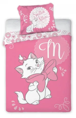 Disney AristoCats dekbedovertrek Strik 100 x 135 cm Katoen - Roze - 100 x 135 cm