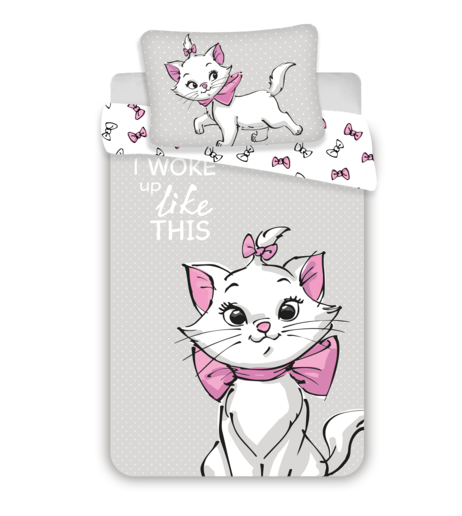 Disney AristoCats dekbedovertrek - Grijs - 100 x 135 cm - Katoen
