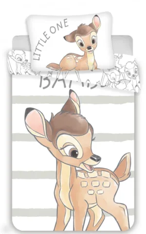 Disney Bambi dekbedovertrek - Wit - 100 x 135 cm - Katoen