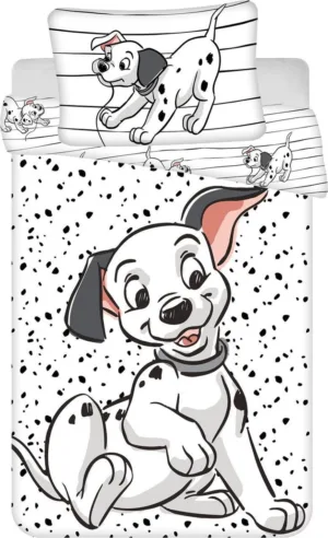 101 Dalmatiërs dekbedovertrek 100 x 135 cm Katoen - Wit - 100 x 135 cm - Katoen