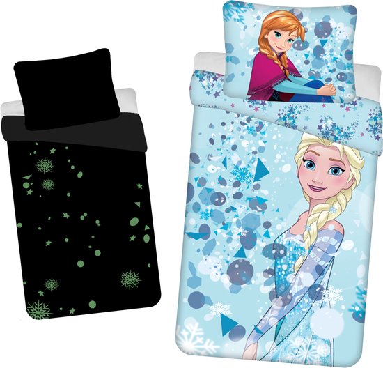Overtrek van Disney Frozen, 140 x 200 cm, kussensloop 70 x 90 cm