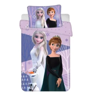 Disney Frozen dekbedovertrek - Lichtblauw - 100 x 135 cm - 100% katoen
