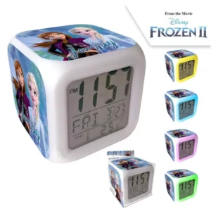Disney Frozen klok 8 x 8 cm - Multicolor