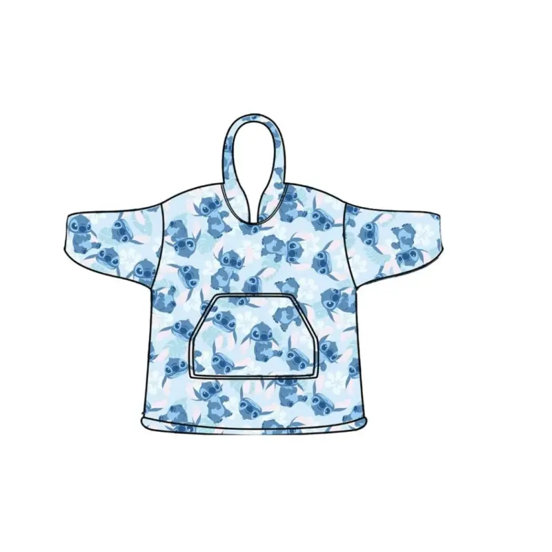Lilo en Stitch poncho bloemen 7 - Multicolor - 7 - 14 jaar - 100% Polyester