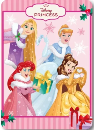 Disney Princess fleece deken 100 x 140 cm - Roze - 100 x 140 cm - 100% Polyester