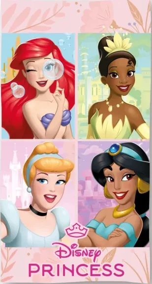 Disney Princess strandlaken 70 x 140 cm - Roze - 70 x 140 cm - 100% Polyester