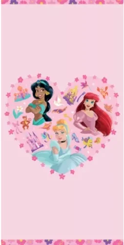 Disney Princess strandlaken 70 x 140 cm - Multicolor - 70 x 140 cm - 100% katoen - foto 1