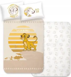 Disney The Lion King dekbedovertrek - Beige - 100 x 135 cm