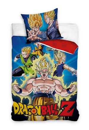 Dragon Ball Z dekbedovertrek Sayens - Roze - 140 x 200 cm - Katoen