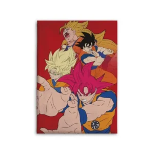 Dragon Ball Z plaid 110 x 150 cm - Rood - 110 x 150 cm - 100% Polyester