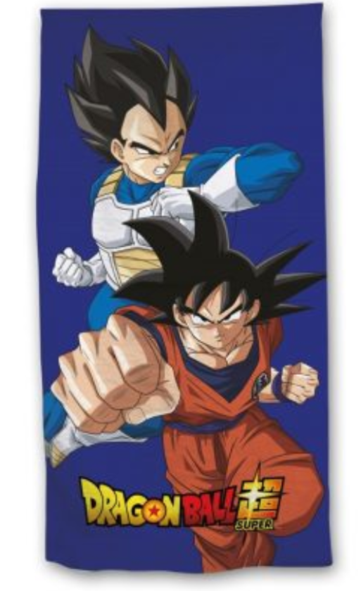 Dragon Ball Z strandlaken Goku & Vegetta 70 x 140 cm - Blauw - 70 x 140 cm - 100% Polyester