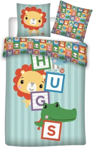 Fisher Price dekbedovertrek Hugs 140 X 200 cm - Paars - 140 x 200 cm - 100% katoen