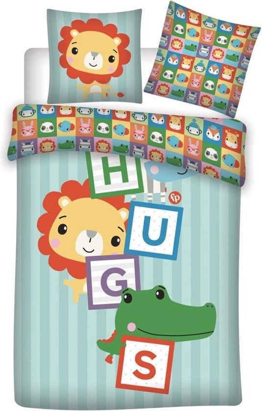 Fisher Price dekbedovertrek Hugs 140 X 200 cm - Paars - 140 x 200 cm - 100% katoen