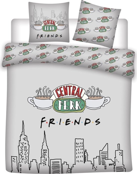 Friends dekbedovertrek Central Perk - Groen - 240 x 220 cm - 100% katoen