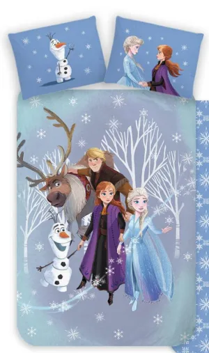 Disney Frozen dekbedovertrek - Lichtblauw - 140 x 200 cm - 100% katoen