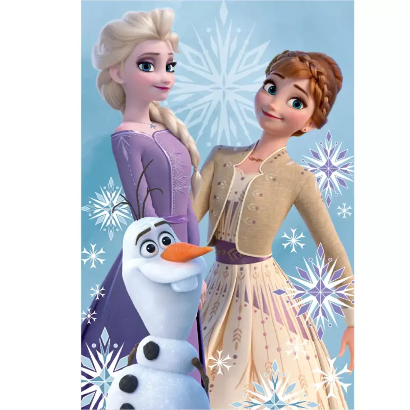 Disney Frozen plaid Sisters & olaf 100 x 150 cm - Roze - 100 x 150 cm - 100% Polyester