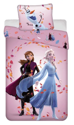 Disney Frozen dekbedovertrek Magisch - Roze - 140 x 200 cm - 100% katoen