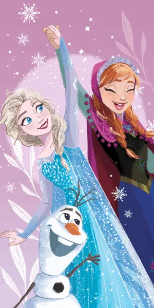 Disney Frozen handdoek Roze 70x140cm katoen - Roze - 70 x 140 cm - 100% katoen