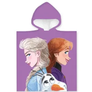 Disney Frozen poncho 50 x 100 cm paars - Paars - 50 x 100 cm - 100% katoen