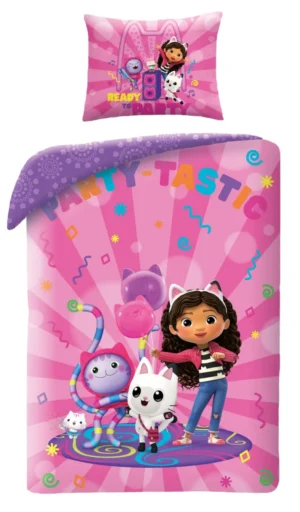 Gabby's Dollhouse dekbedovertrek Party - Multicolor - 140 x 200 cm - 100% Polyester