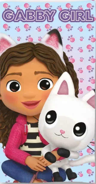 Gabby's Dollhouse strandlaken 70 x 140 cm - Multicolor - 70 x 140 cm - 100% Polyester - foto 1