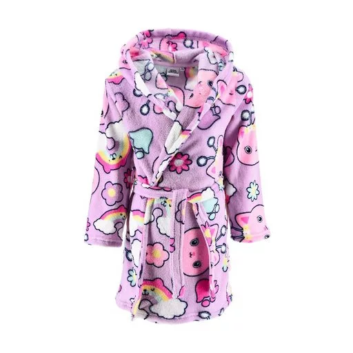 Gabby's Dollhouse badjas - Paars - 3 jaar / 98 cm, 4 jaar / 104 cm, 6 jaar / 116 cm - 100% Polyester
