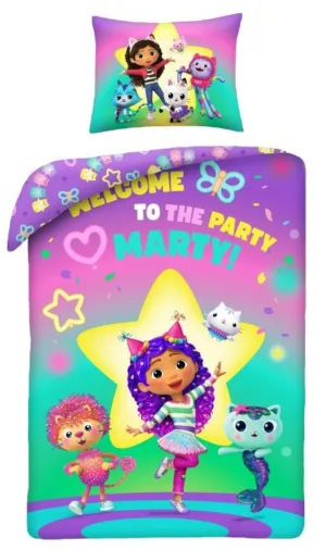 Gabby's Dollhouse dekbedovertrek Marty - Multicolor - 140 x 200 cm - Polyester