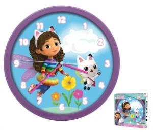 Gabby's Dollhouse klok 25 cm - Multicolor