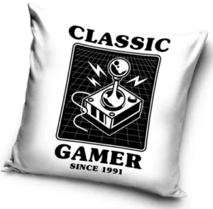 Gamer sierkussen 40X40cm - Wit - 40 x 40 cm - 100% Polyester