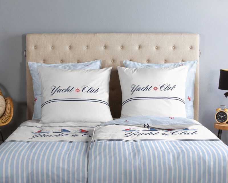 100% katoen dekbedset "" van Good Morning in 135 x 200 cm - Blauw