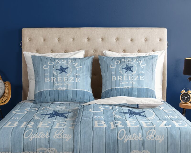 100% katoen dekbedset Houten planken/ maritiem van Good Morning in 135 x 200 cm
