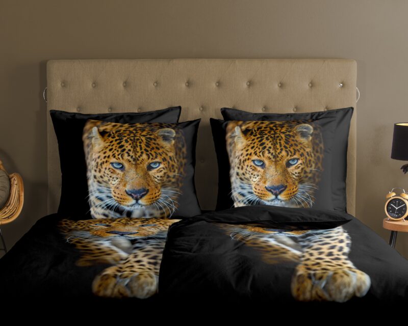 100% katoen dekbedset Luipaard van Good Morning in 135 x 200 cm