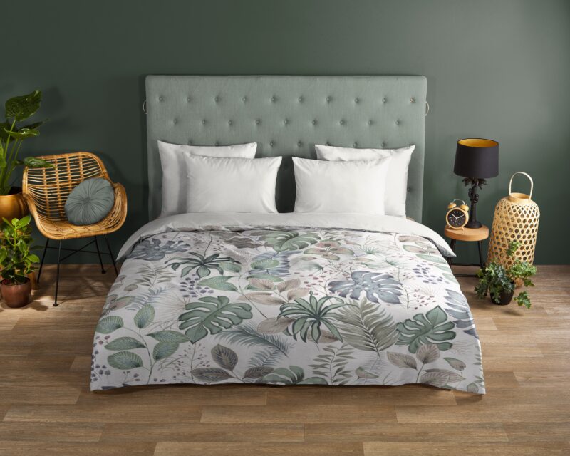 Bladeren overtrek van Good Morning, 140 x 200 cm, kussensloop 70 x 90 cm