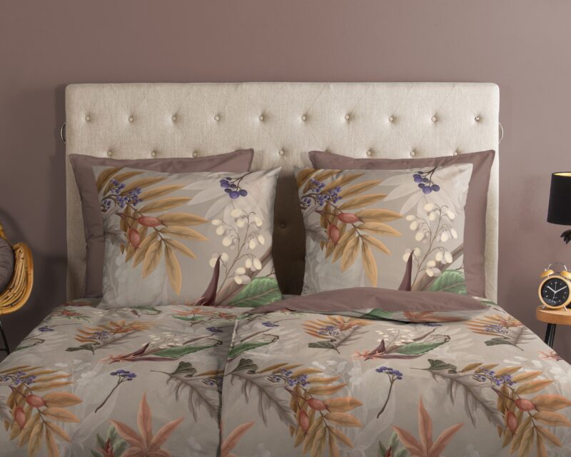 100% katoen dekbedset bladeren van Good Morning in 155 x 220 cm - foto 3