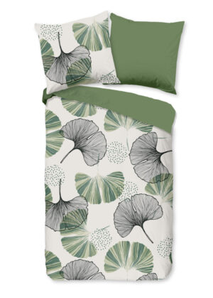Good Morning dekbedovertrek bladeren - Multicolor - 200 x 200 cm - 100% katoen