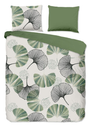 Good Morning dekbedovertrek bladeren - Multicolor - 200 x 200/220 cm - 100% katoen