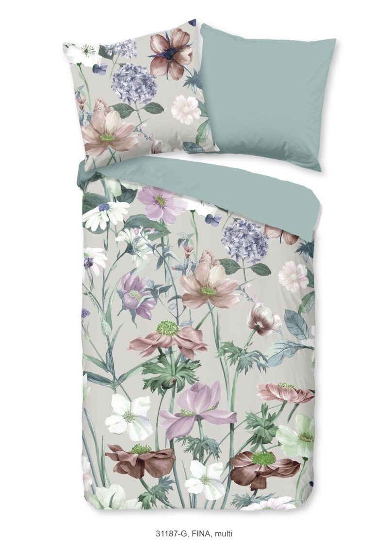 Good Morning Dekbedovertrek "bloemen" - Multi - (135x200 cm) - Katoen