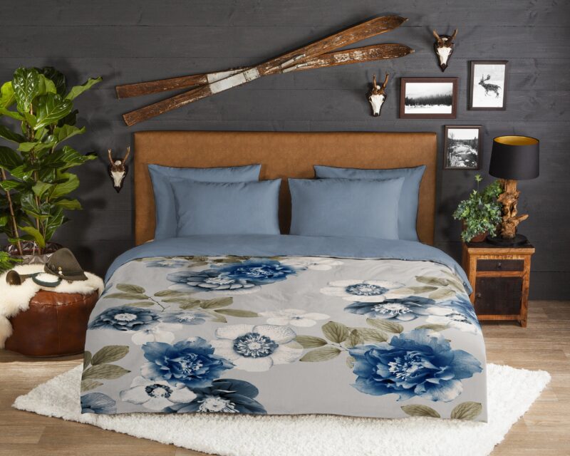 Bloemen overtrek van Good Morning, 140 x 200 cm, kussensloop 70 x 90 cm - kussensloop 70 x 90 cm