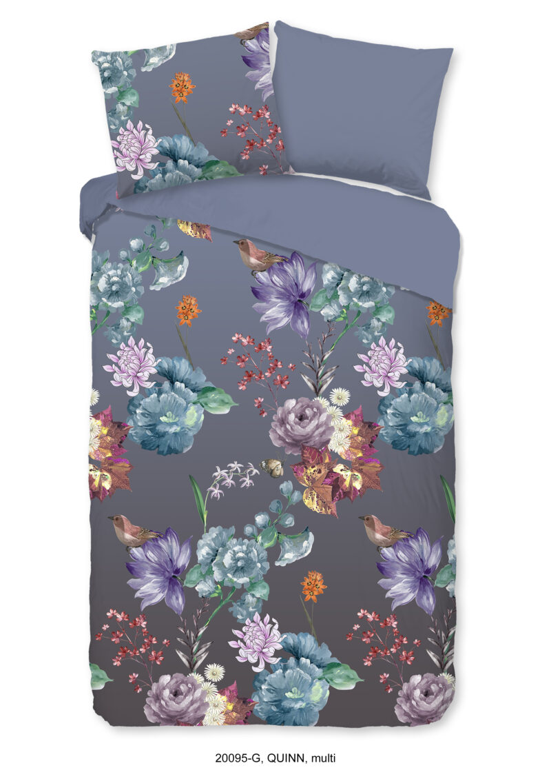 Good Morning Dekbedovertrek "bloemen" - Multi - (140x200/220 cm) - Katoen