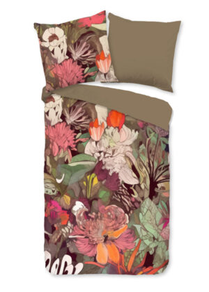 Good Morning dekbedovertrek bloemen - Multicolor - 200 x 200 cm - 100% katoen