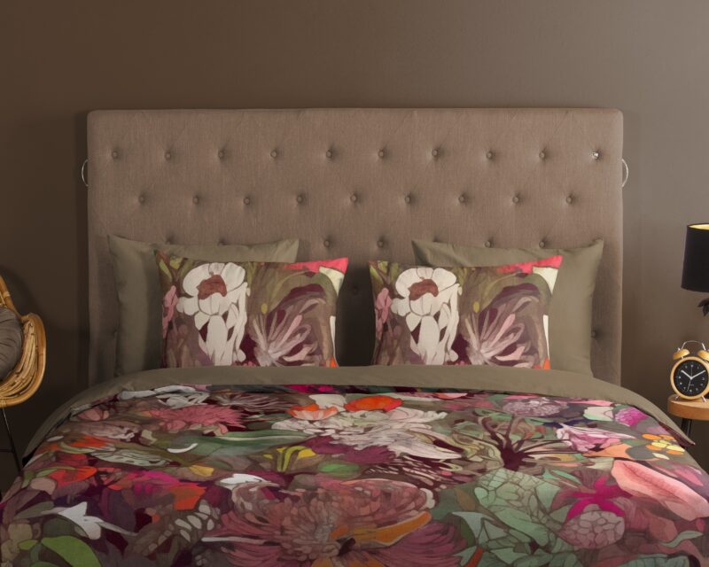 100% katoen dekbedset bloemen van Good Morning in 200 x 200/220 cm - kussensloop 60 x 70 cm