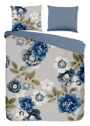 Good Morning dekbedovertrek bloemen - Multicolor - 200 x 200/220 cm - 100% katoen/flanel