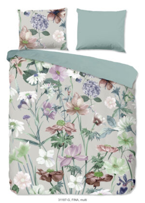 Good Morning dekbedovertrek bloemen - Multicolor - 240 x 200/220 cm - 100% katoen