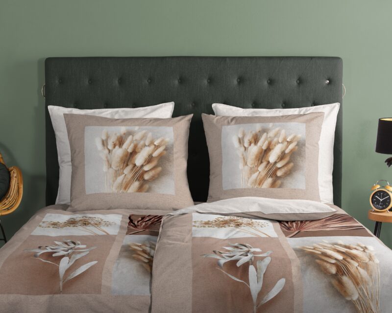 100% katoen dekbedset droog bloemen van Good Morning in 135 x 200 cm