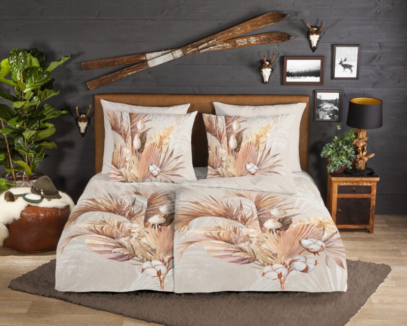 Droogboeket overtrek van Good Morning, 155 x 220 cm, kussensloop 80 x 80 cm
