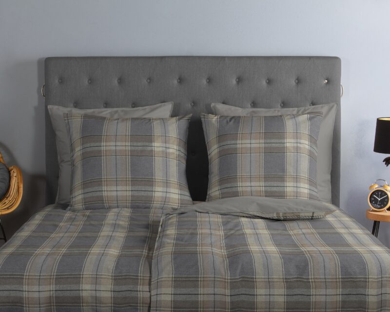 100% katoen dekbedset geruite van Good Morning in 155 x 220 cm